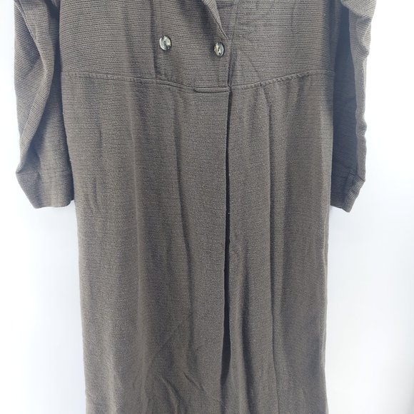 vintage Mishi brown  Button front Long Maxi medium - Picture 10 of 12